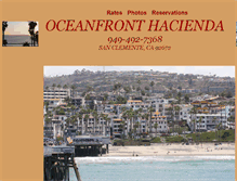 Tablet Screenshot of oceanfronthacienda.com